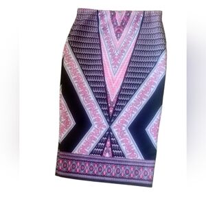 By & By Pink, Black, White Skirt SZ M NWT